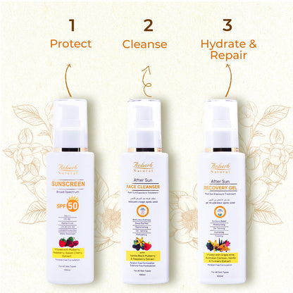 Anherb Natural Daily Sun Protection Sun Care Combo | Pack of 3 | UV - A &amp; UV - B Protection | Paraben Free Formulation | 100 gm each